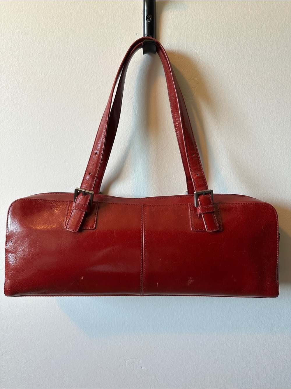 HOBO INTERNATIONAL Red Leather Zip-Top Handbag - Picture 2 of 15